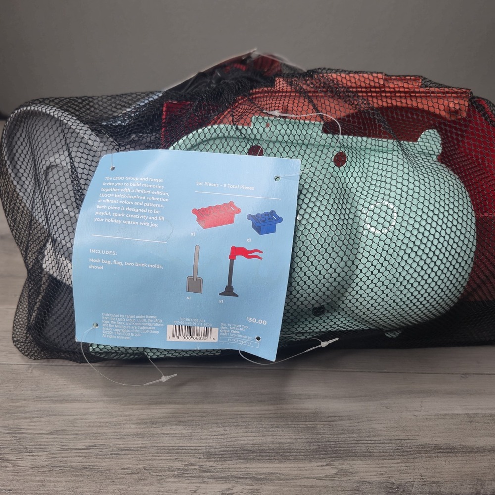 LEGO Snow Sand Building Kit 4 Piece Limited Edition Mesh Bag 2021 w/Extras READ - Picture 3 of 3